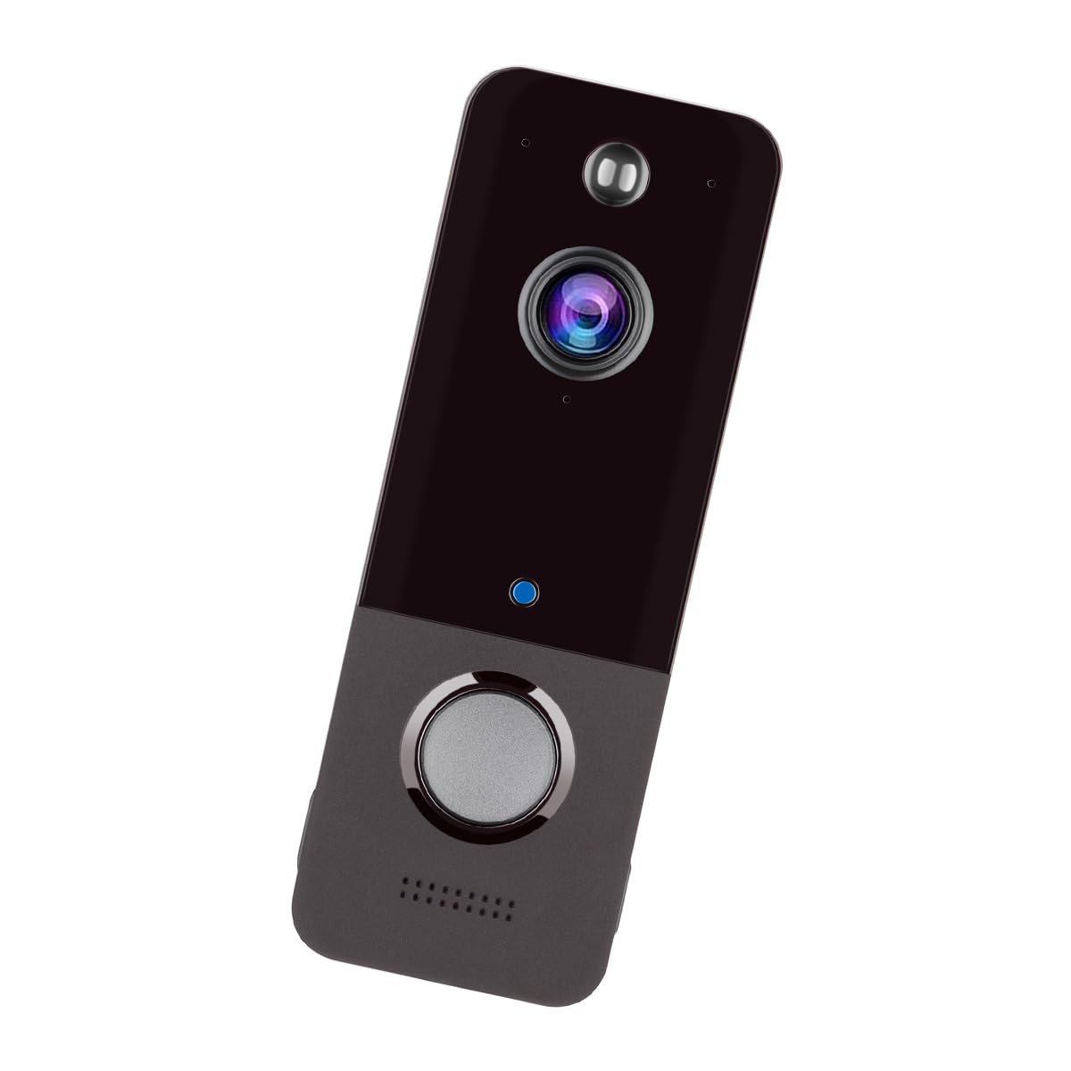 Sonnette vidéo avec caméra, Sonnette vidéo sans Fil HD avec Sonnerie, Sonnette Intelligente avec Batterie, Vision Nocturne, Judas électronique à Distance
