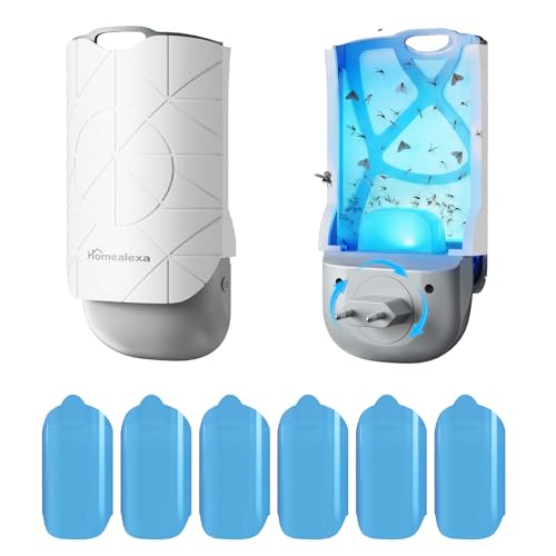 Homealexa Piège à Moucherons Intérieur des Fruits LED UV Électrique, Anti Moucherons Intérieur, sans Produits Chimiques, pour Cuisine et Maison, Prise...