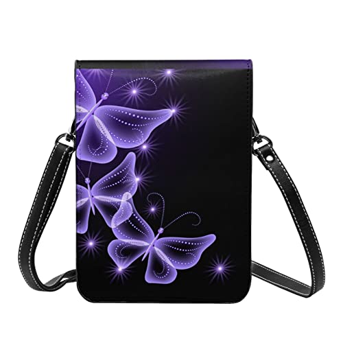 Sac Taekwondo en cuir PU cadeau idéal femme et fille motif papillon violet