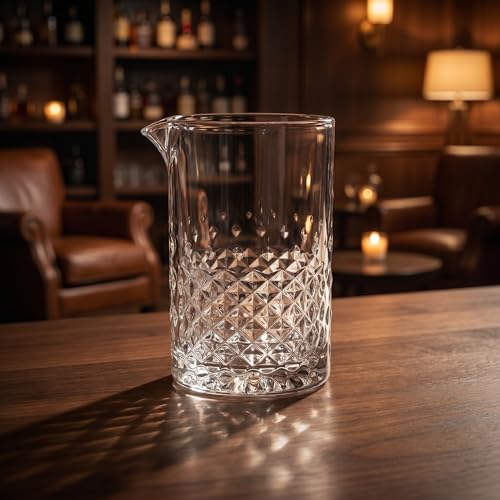 Vaso mezclador redondo GANAZONO de cristal de 700ml, ideal para mezclar tus cócteles 5