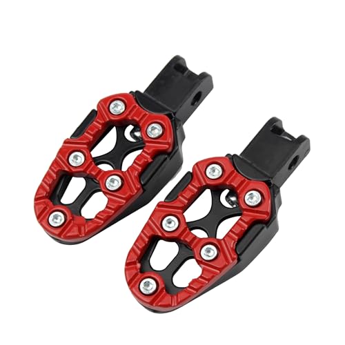 Pédales avant de moto antidérapantes avec supports robustes d'abaissement