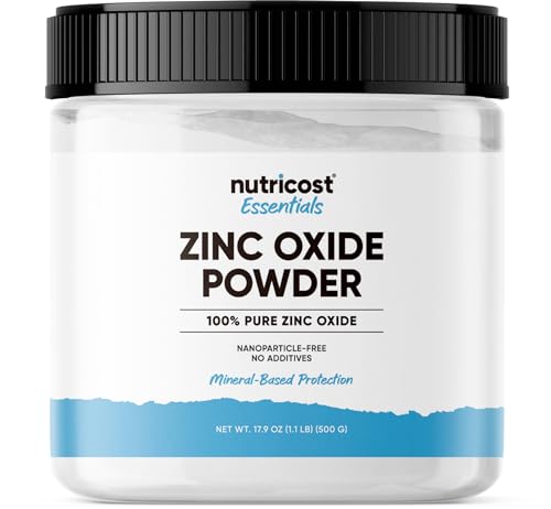 Nutricost Zinc Oxide Powder (500 Grams) 100% Pure, No additives, Vegan: retailer-supplied image