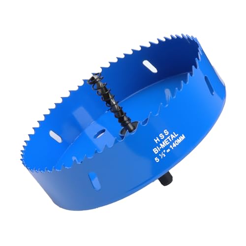 Image of 5.5 Inches /140mm Bi-Metal Hole Saw w /Arbor & Pilot Bit