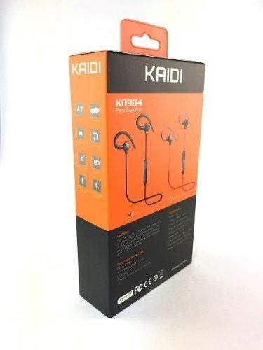 Fone Ouvido Bluetooth Kaidi Kd-904 Original Stereo com Microfone Headphone  Sem Fio Earpods Para Esporte corrida fone Wireless Magneto integrado  Android, Samsung, e iPhone. (Preto) | Amazon.com.br
