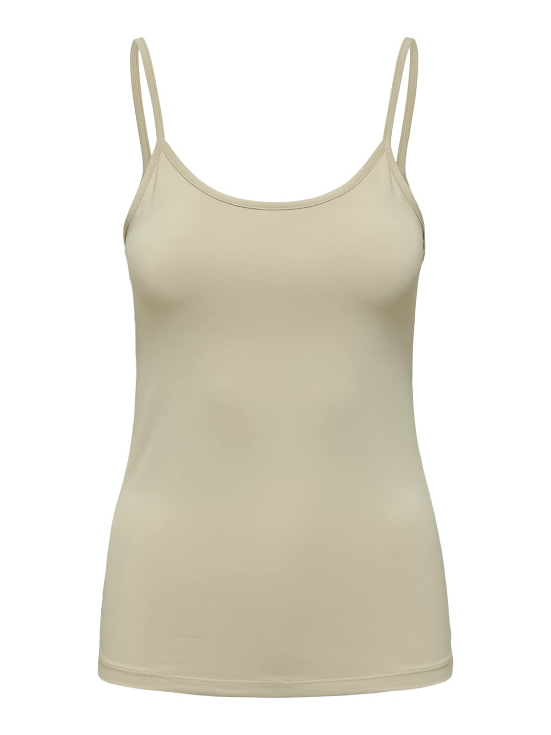 ONLY Women's Onlea S/L New Singlet JRS Noos Top, Humus, M