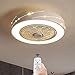 Nowoczesny wentylator sufitowy z oświetleniem LED lampy, ściemnianie 46W z pilotem, lampa sufitowa do sypialni, lampy sufitowe 50cm z wentylatorem, pokój dziecięcy, chłopiec, dziewczynka Prezent