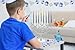 The Dreidel Company Dripless Hanukkah Candles, Multicolored Striped Deluxe Tapered Decorations, Chanukkah Menorah Candles for All 8 Nights of Chanukah (Single-Pack)
