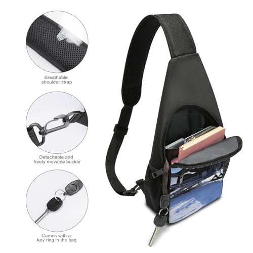 Bolso bandolera casual para senderismo y viaje unisex miniatura 4