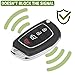 Key Fob Rubber Button Pad Replacement for Hyundai Santa Fe Sport Sonata 2018 2017 2016 2015 2014 2013 4 Button Key Fob Cover Keyless Entry Remote Control Flip Car Key Fob Case Insert Keypad - 2 Pack