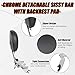ECOTRIC Detachable Passenger Backrest, Quick Release 2-up Sissy Bar Compatible with Harley Davidson Touring 2009-2024 Street Glide Road King Road Glide Electra Glide Ultra Limited FLHR FLHX FLHT FLTR