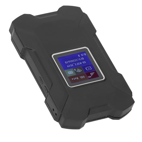 Travel Router, Portable WiFi, Support 32 Users Travel Pocket Hotspot with 1.44 Inch Color Screen 4G Mobile WiFi Hotspot Mobile Hotspot Device SIM Card Slot for Americas Europe (Black)