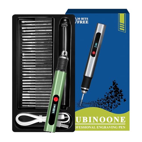 Bolígrafo de Grabado - 30 Brocas Máquinas de Grabado Portátil Ajustable Recargable DIY,Mini Lápiz para Artistas y Principiantes | para Manualidades, Tazas de Cerámica, Vidrio,