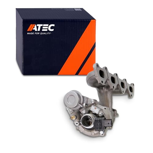 ATEC Germany 1x Turbocompresor incl. colector de escape, recipiente de vacío y válvula de desviación de aire