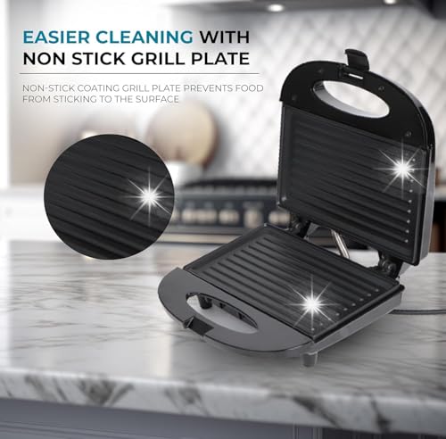 Image of Drumstone 700-Watt Electric Grill Tandoor (Black) - Indoor Barbecue Maker with Adjustable Temperature, Non-Stick Skewers, and Drip Tray