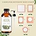 56pcs Castor Oil Patches with Caster Oil Organic Cold Pressed Unrefined Glass Bottle 8oz, Castor Oil Pack Wrap for Belly, Neck, Back, Arms, and Hair Growth (with Eyelash Kit)