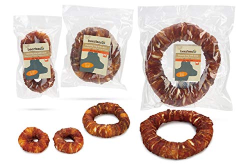 Beeztees K&Bz Snack Hundering roh mit Ente, 2 Stück, 100 g