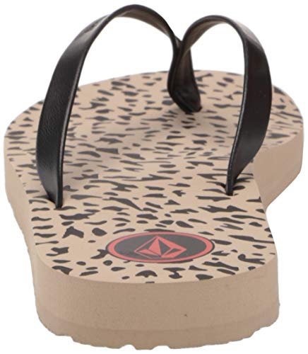 Volcom Women's Color Me Spring Flip Flop Sandal, Animal Print, 11 #TOP2