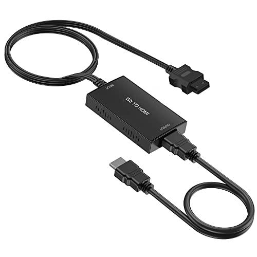 Aifhdauf Wii auf HDMI Adapter ZHQW52 – Schwarz