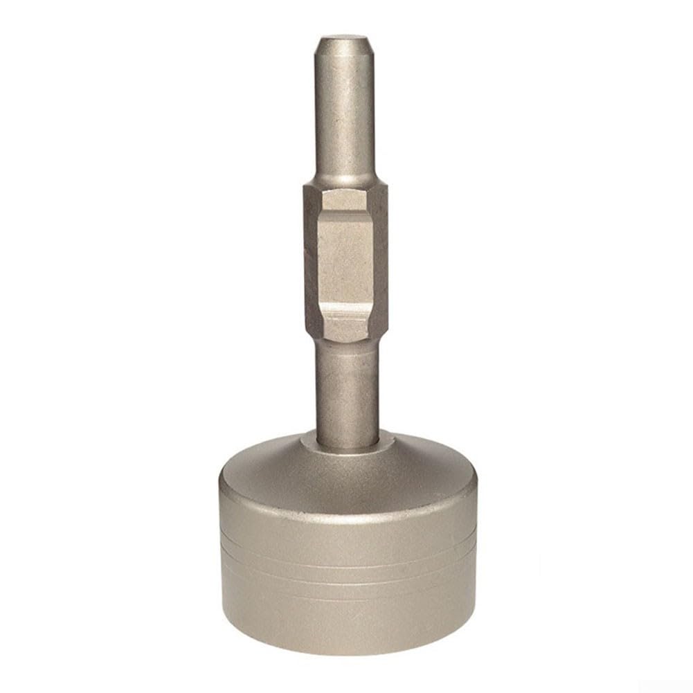 Gdfnmogo 65-A-Schaft, Bodenstab-Treiber, legierter Stahl, Rammhammer-Aufsatz für Bohrmaschinen, langer T-Pfosten und Zaunpfosten, kompatibel mit elektrischen (100 mm)