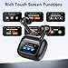 TIMU Bluetooth Kopfhörer mit Touchscreen, 2026 In Ear Kopfhörer Kabellos Bluetooth 5.4 mit ANC+ENC Noise Cancelling Mic, 50Std Tiefer Bass Ohrhörer mit 5 EQ-Modi, IP7 Wasserdicht.