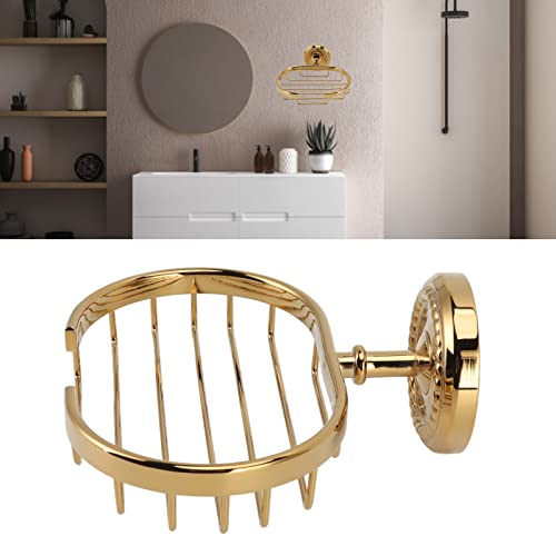 Wall Mounted Metal Soap Holder Soap Dish Sponge Holder Antique Soap Basket for Bathroom Shower Kitchen Screw Installation Gold Copper Stainless Steel - Image 3