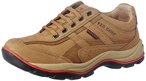 Redchief Men's Rust Leather Trekking and Hiking Footwear Shoes - 6 UK (RC2020 022)