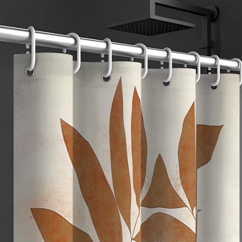 Rideau de douche imperméable 150x180 cm en polyester lavable géométrique - 6