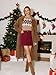 Belle Poque Women Fall Corduroy Skirt Basic Short Mini Skirt with Pockets for Winter Trend Wine Red L