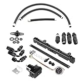 Bulubiu K Series Tucked Swap Fuel Line System Kit Fit for K20 K24 DC2 EG EK Civic Integra AN6 Aftermarket Part Replace