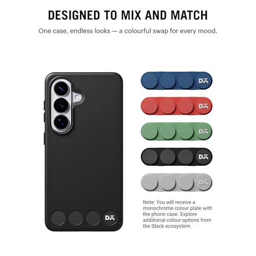 Image of DailyObjects Samsung Galaxy S26 Stack Classic Magnetic Case Cover | Compatible with Magnetic | Camera & Body Protection | Shock /Scratch Proof| Dual Hybrid Protection | Wireless Charging - Carbon Black