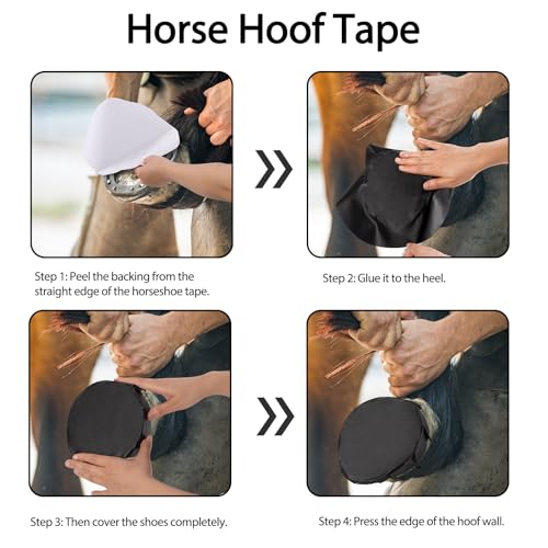 diytoolsman Pacote com 12 fitas de casco de cavalo