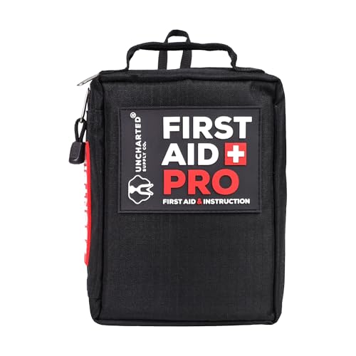 Uncharted Supply Co. First Aid Pro Kit for Emergency Preparedness Survival, Car, Backpacking...