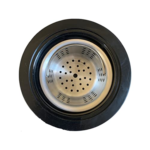 Desagüe para Lavabo Negro con Canasta Captura Pelo miniatura 3