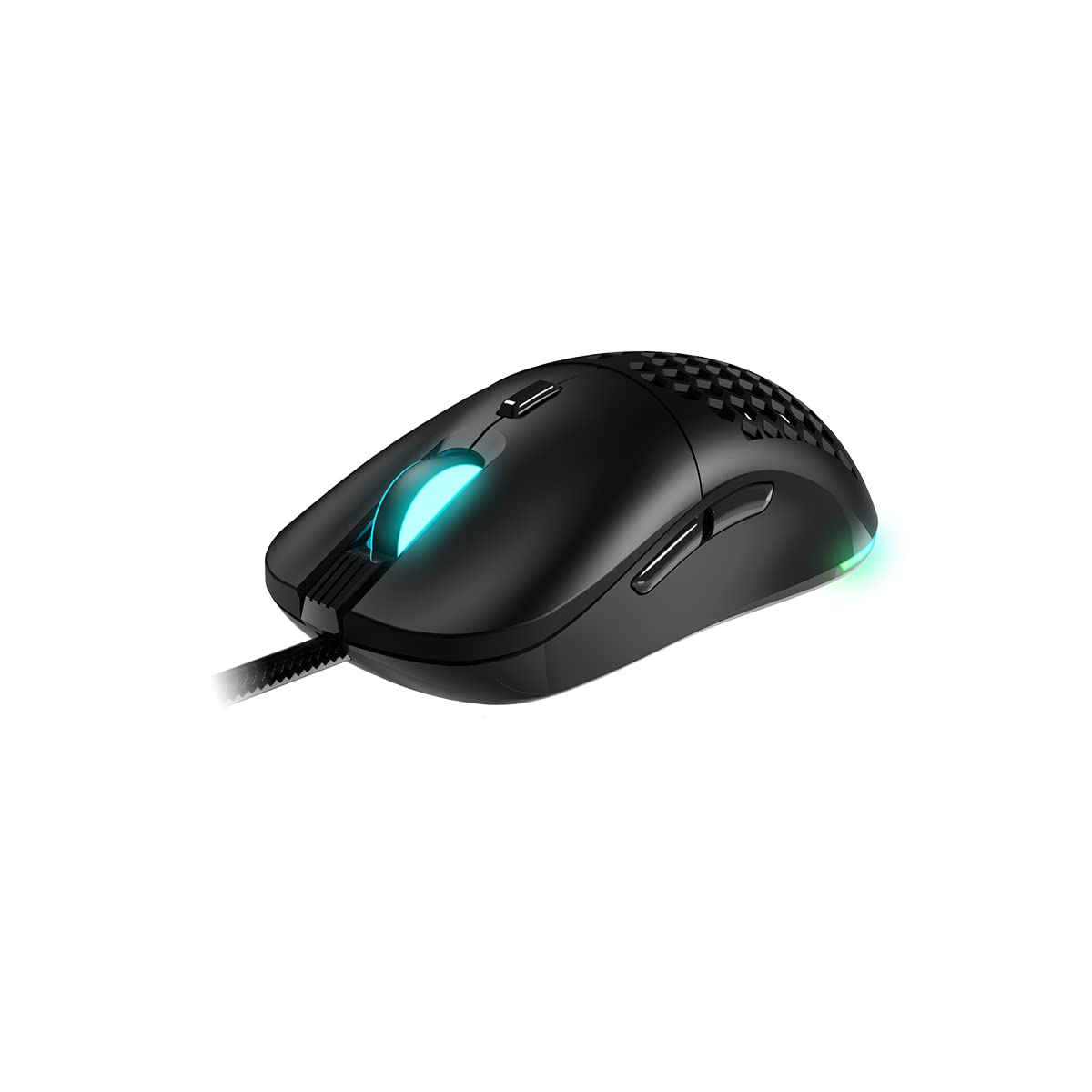Mouse da gioco professionale Newskill Arakne Tournament, cablato, RGB personalizzabile, sensore ottico, 16000 DPI regolabili, 9 pulsanti programmabili, peso personalizzabile, nero