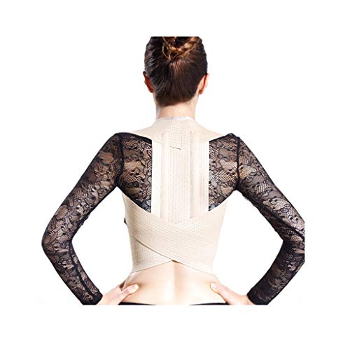 Correcteur de posture confortable et respirant avec sangle de correction jaune en taille S