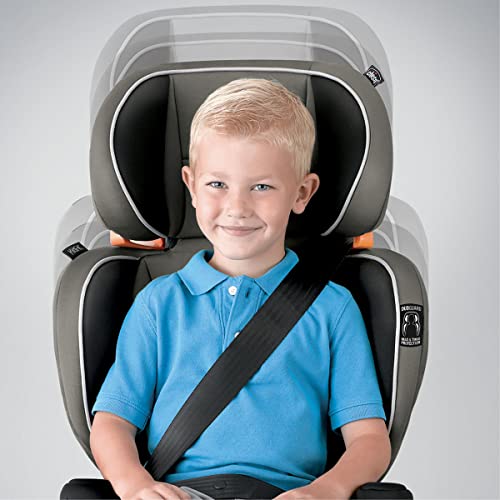 Chicco Kidfit 2-In-1 Belt-Positioning Booster Car Seat, Backless And High Back Booster Seat, For Children Aged 4 Years And Up And 40-100 Lbs. | Jasper/Black/Grey #TOP1