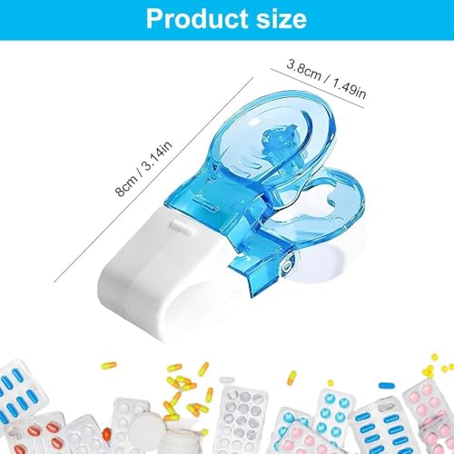 Image of Portable Pill Taker Household Gadgets, Pill Popper for Blister Packs, Travel Pill Extractor Opener Popper Assistance Tool (2 PCS)