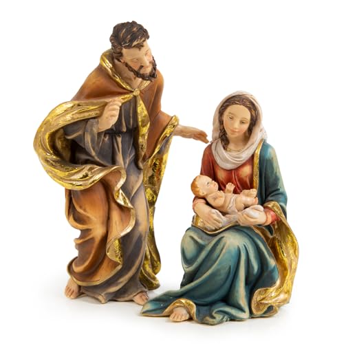 Logbuch-Verlag Heilige Familie Weihnachtskrippe Krippenfiguren Maria...