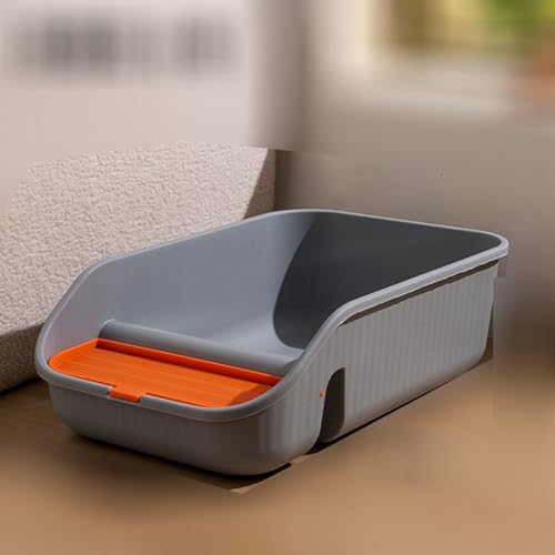 猫用トイレ本体 オープン お手入れ簡単 倒れにくい 清潔 掃除しやすい 足に砂残らない ゆったり広々 防水 省スペース 飛散防止構造 シンプル 多頭猫用トイレ のびのびリラックス 多頭飼い対応