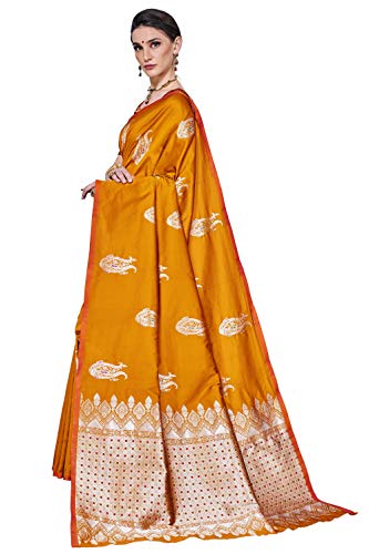 Image of Glory Sarees Women's Banarasi Silk Saree with Blouse Piece (GS Kara143 Parent)