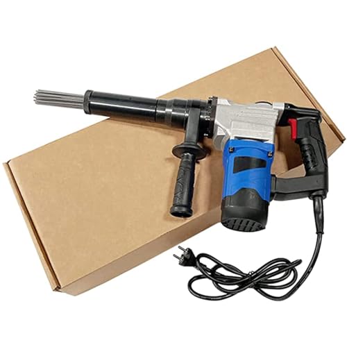 1100W Industrial Electric Needle Scaler - High Power Rust, Paint, Weld Slag Remover | Professional Handheld Derusting Tool | 110V