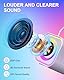 LOFICOPER Karaoke Maschine Kinder mit 2 Mikrofones, Tragbaren Bluetooth Lautsprecher mit 5 Farbige Lichter, 5 Stimmeneffekten, Mini Karaoke Anlage für Mädchen Jungen