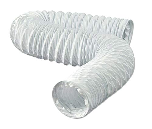 Lambro Industries 1309 4' x 8', White, Vinyl Vent Hose