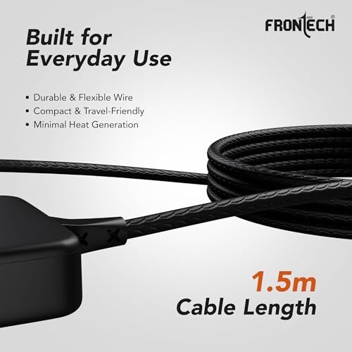 Image of Frontech 4-in-1 USB Hub | Type-C to 4x USB 2.0 Ports | 480Mbps Data Transfer | 1.5m Long Braided Cable | Plug & Play | Compact & Lightweight Design | Laptop, PC & Tablet | 1 Year Warranty (NC-0083)