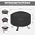 delightLife Firepit Covers Round for 68 inch Waterproof 600D Heavy Duty Outdoor Patio Fire Pit Cover Black with Drawstring Closure Dustproof
