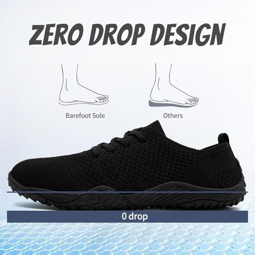 WCIDFY Barefoot Shoes Women Zero Drop Gym Walking Shoes Non Slip Minimalist Tennis Lightweight Breathable Yoga Sneakers4