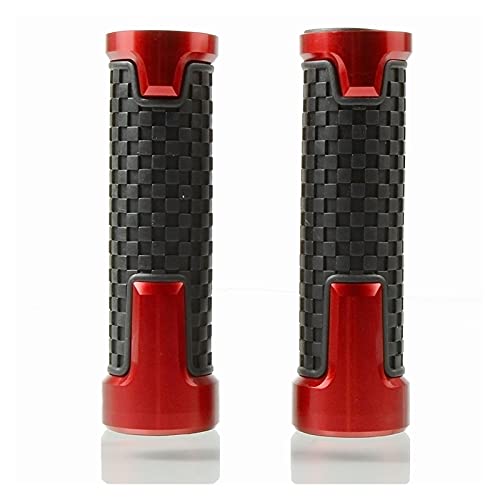 Motorrad Zubehör Aluminium Kunststoff Handgriff Lenker Bar Griffe Für Aprilia RS125 RS 125 2006-2020 2019 2018 2017 Griff (Farbe : Rot)