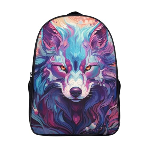 Mochila escolar preescolar Wolf 3D impermeable infantil para guardería