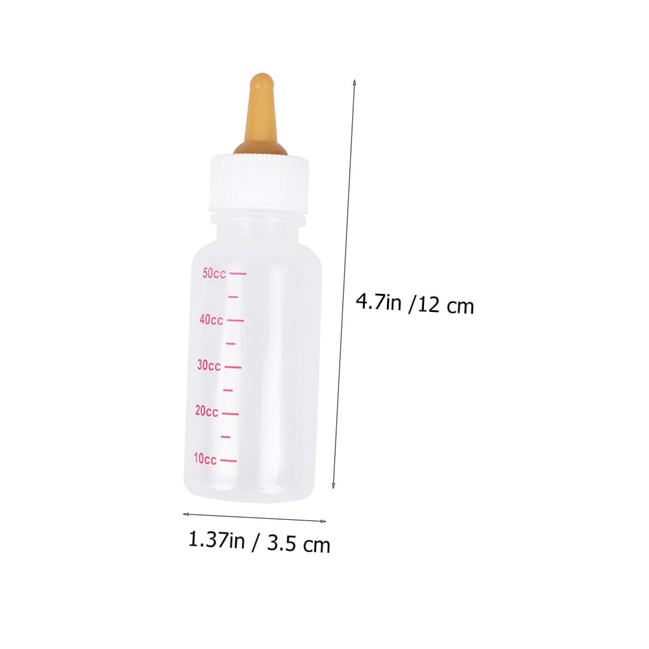 ifundom 1Set Pet Nursing Bottle Milk Feeding Bottles with Nipples for Kittens Puppies and Small Pets Lightweight Compact and Safe Material