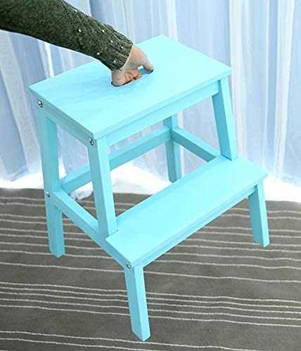Escalera para el hogar blanca DASHADAO para alcanzar muebles altos de cocina 5